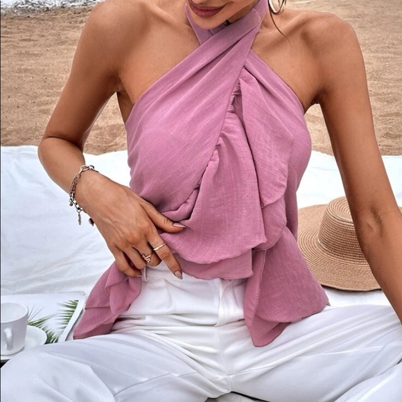 New Hanker-chief Halter Tank Top - Picture 4 of 9